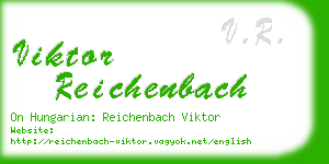 viktor reichenbach business card